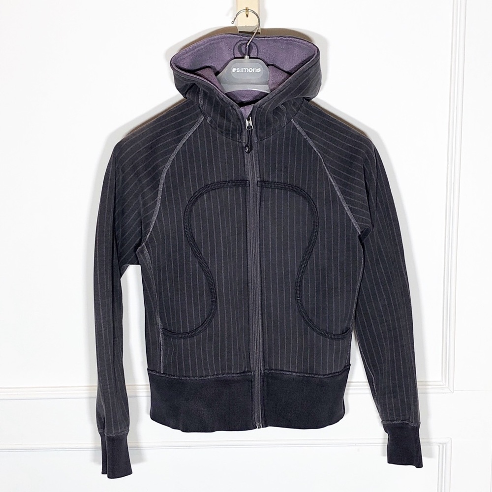 Vintage Lululemon Scuba Hoodie pinstripes